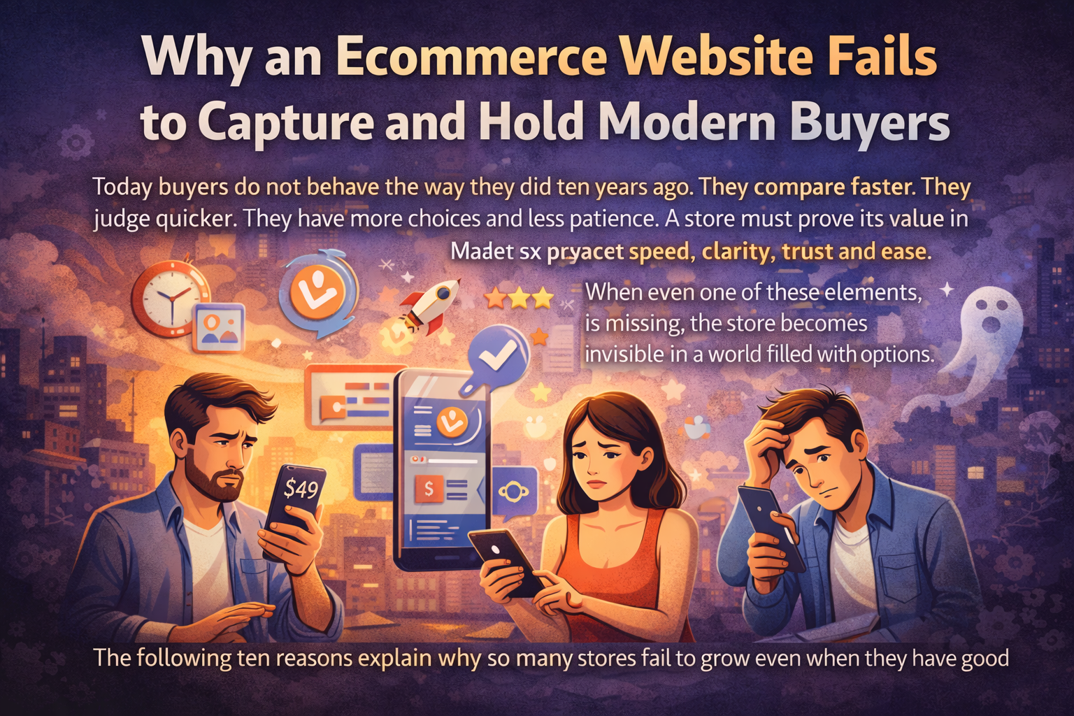 Why an Ecommerce Website Fails to Capture and Hold Modern Buyers