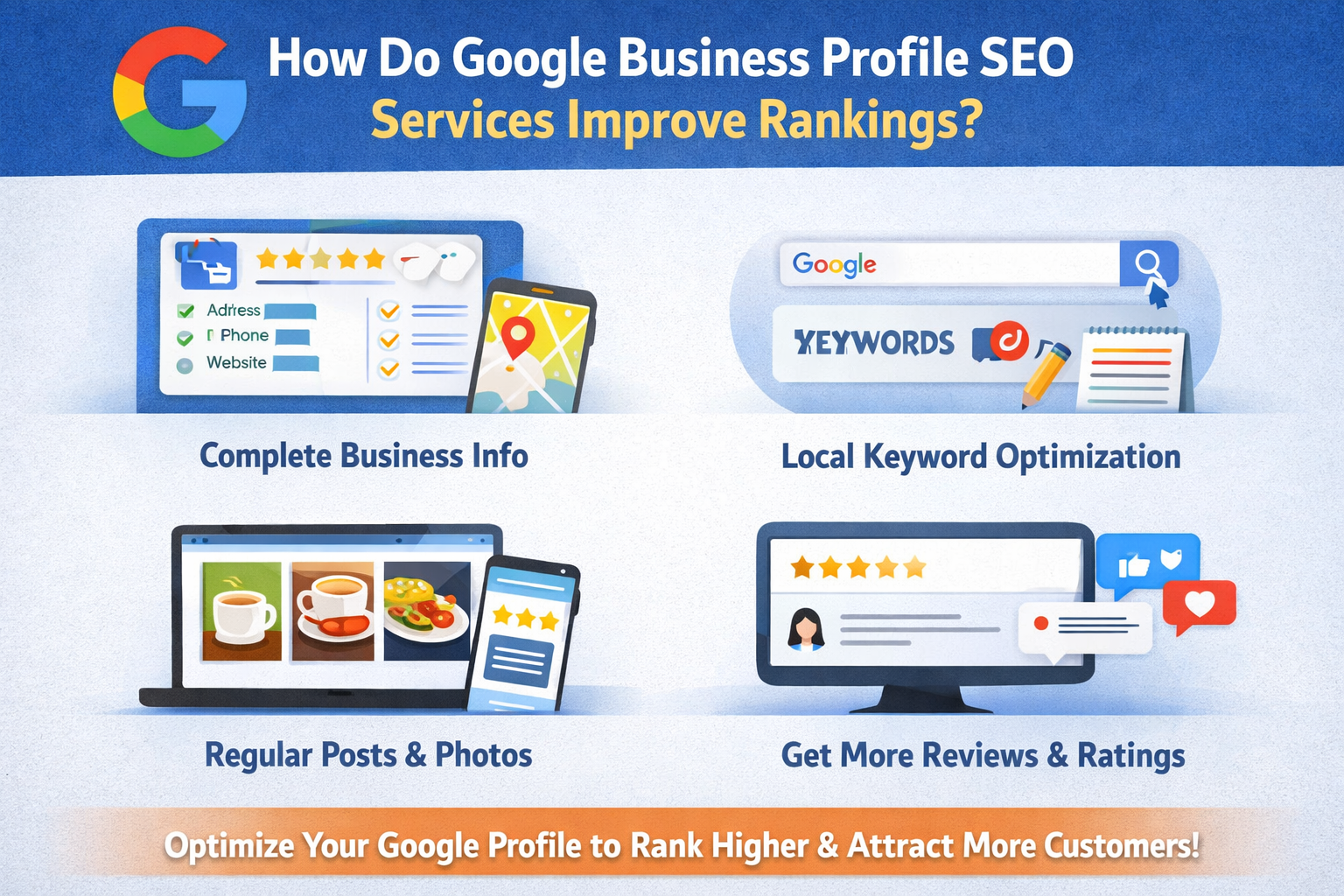 How Do Google Business Profile SEO Services Improve Rankings