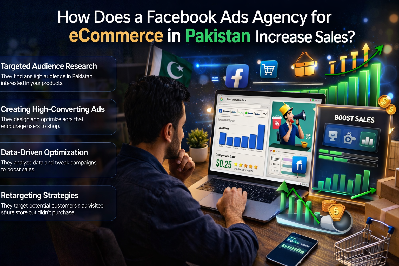 How Does a Facebook Ads Agency for eCommerce in Pakistan Increase Sales