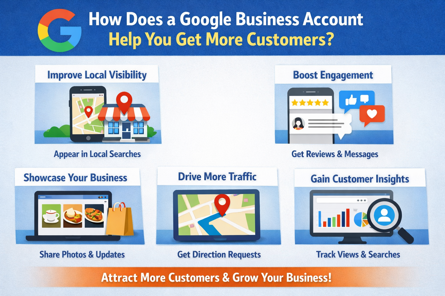 How Does a Google Business Account Help You Get More Customers