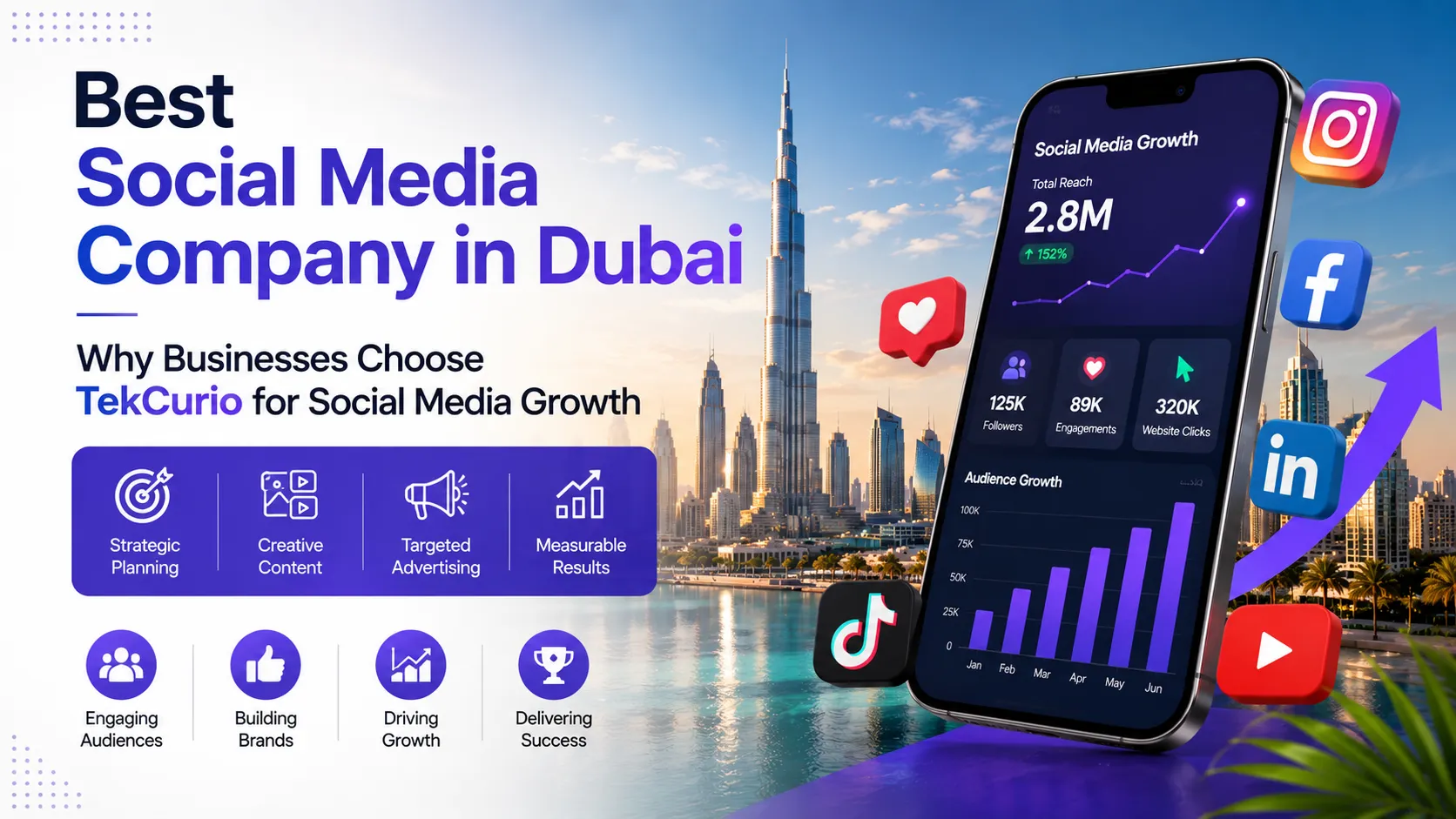 Best Social Media Company in Dubai – Why Businesses Choose TekCurio for Social Media Growth