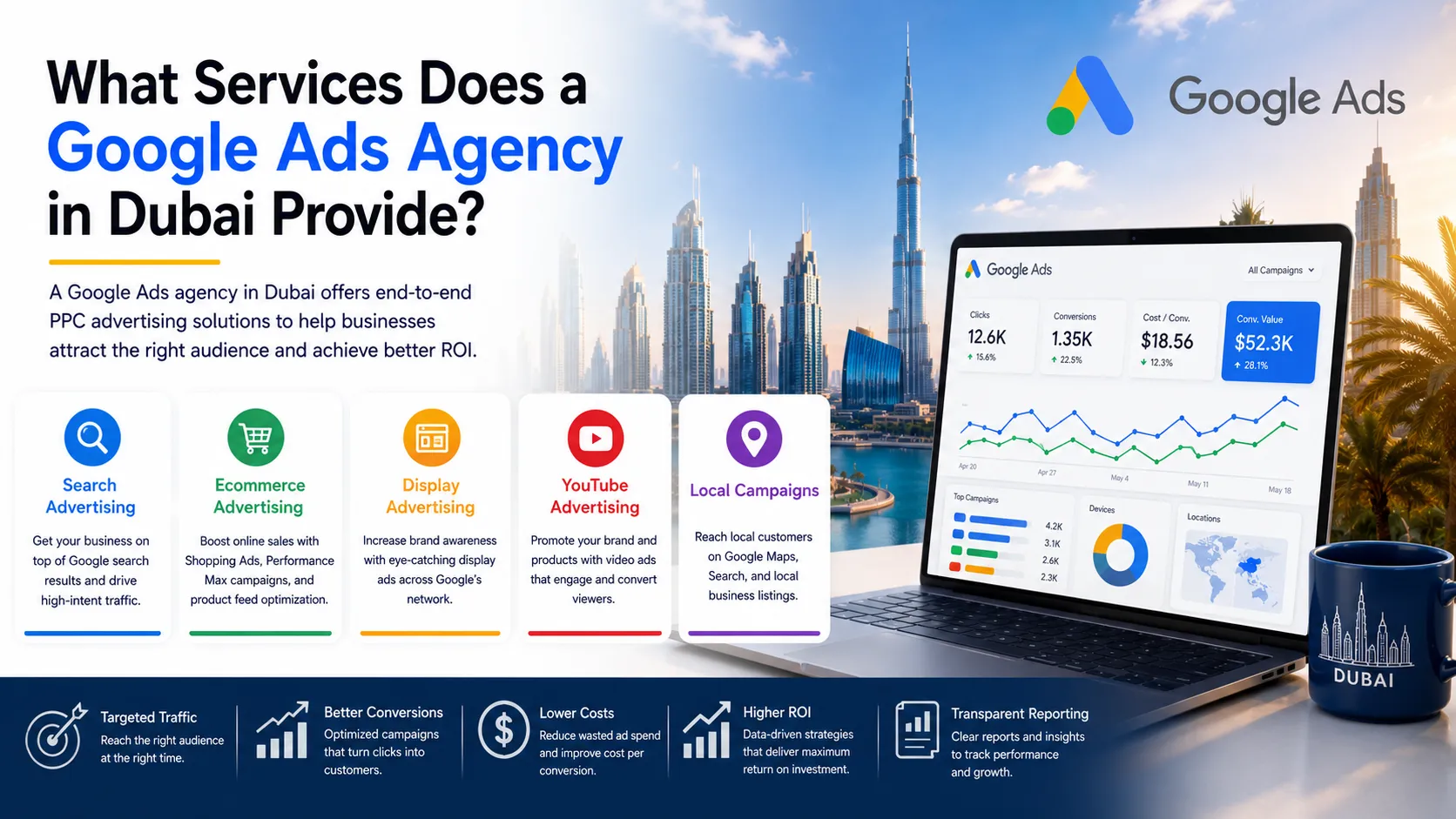 What Services Does a Google Ads Agency in Dubai Provide