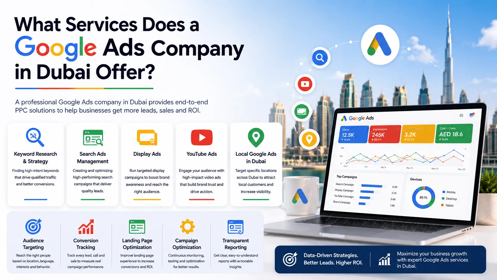 What Services Does a Google Ads Company in Dubai Offer