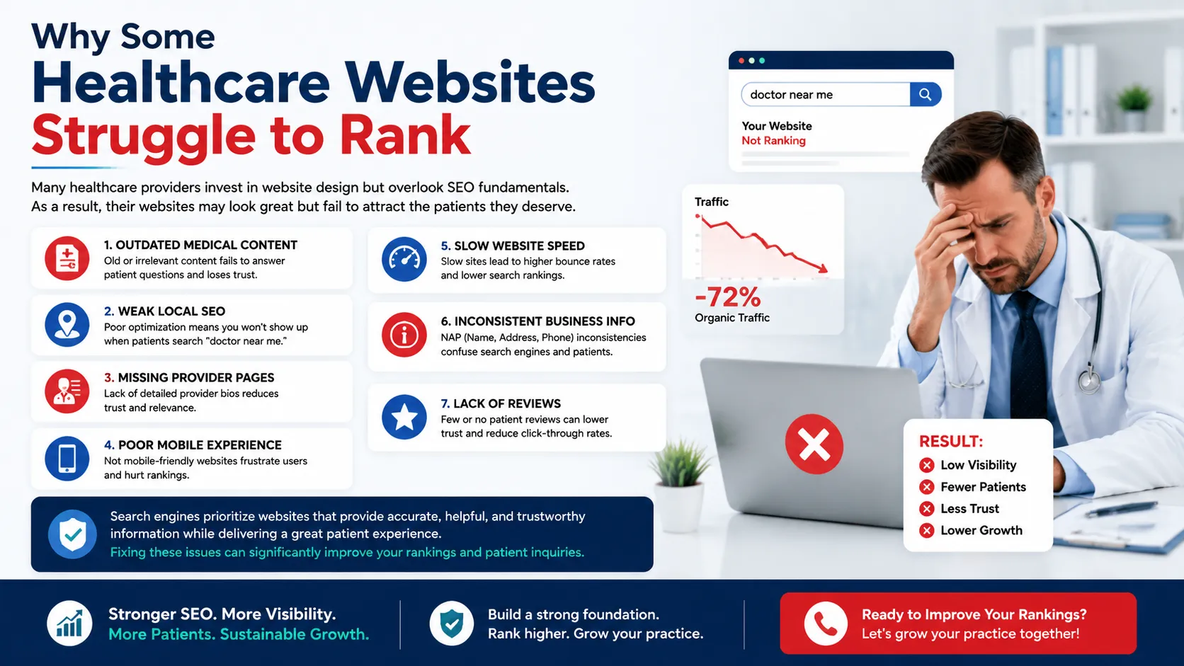 Why Some Healthcare Websites Struggle to Rank
