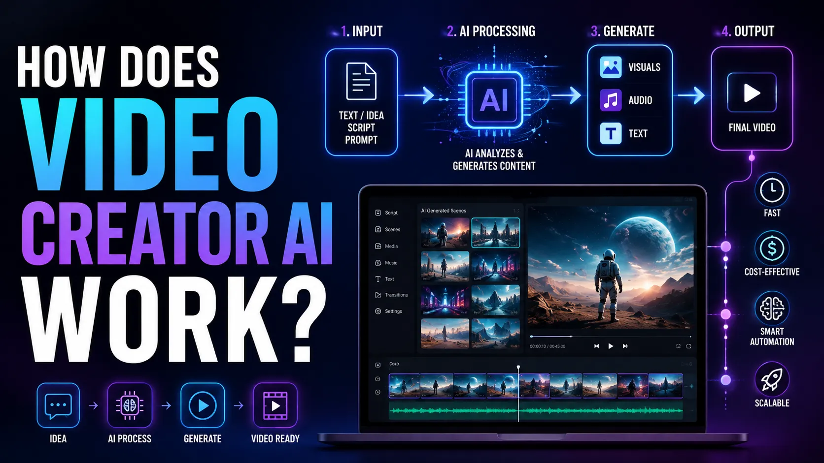 How Does Video Creator AI Work