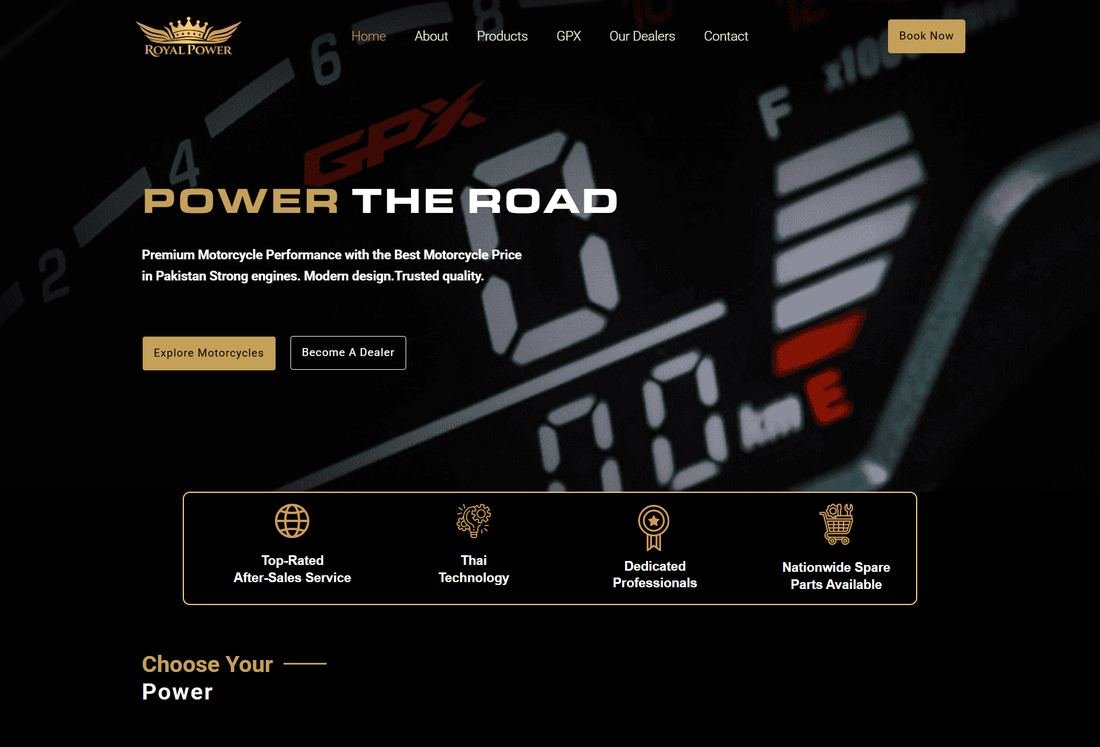 Royal Power website screenshot