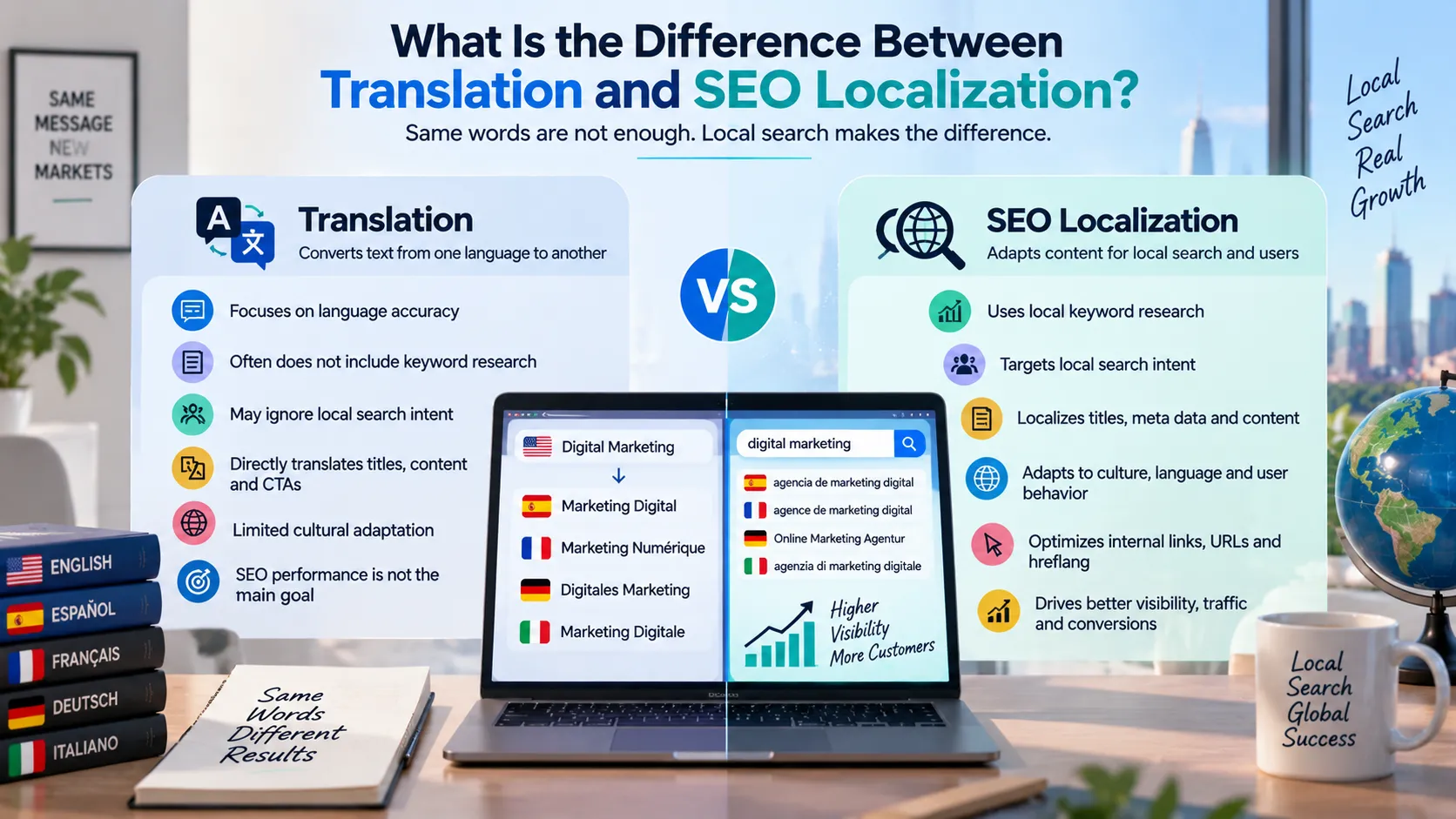What Is the Difference Between Translation and SEO Localization