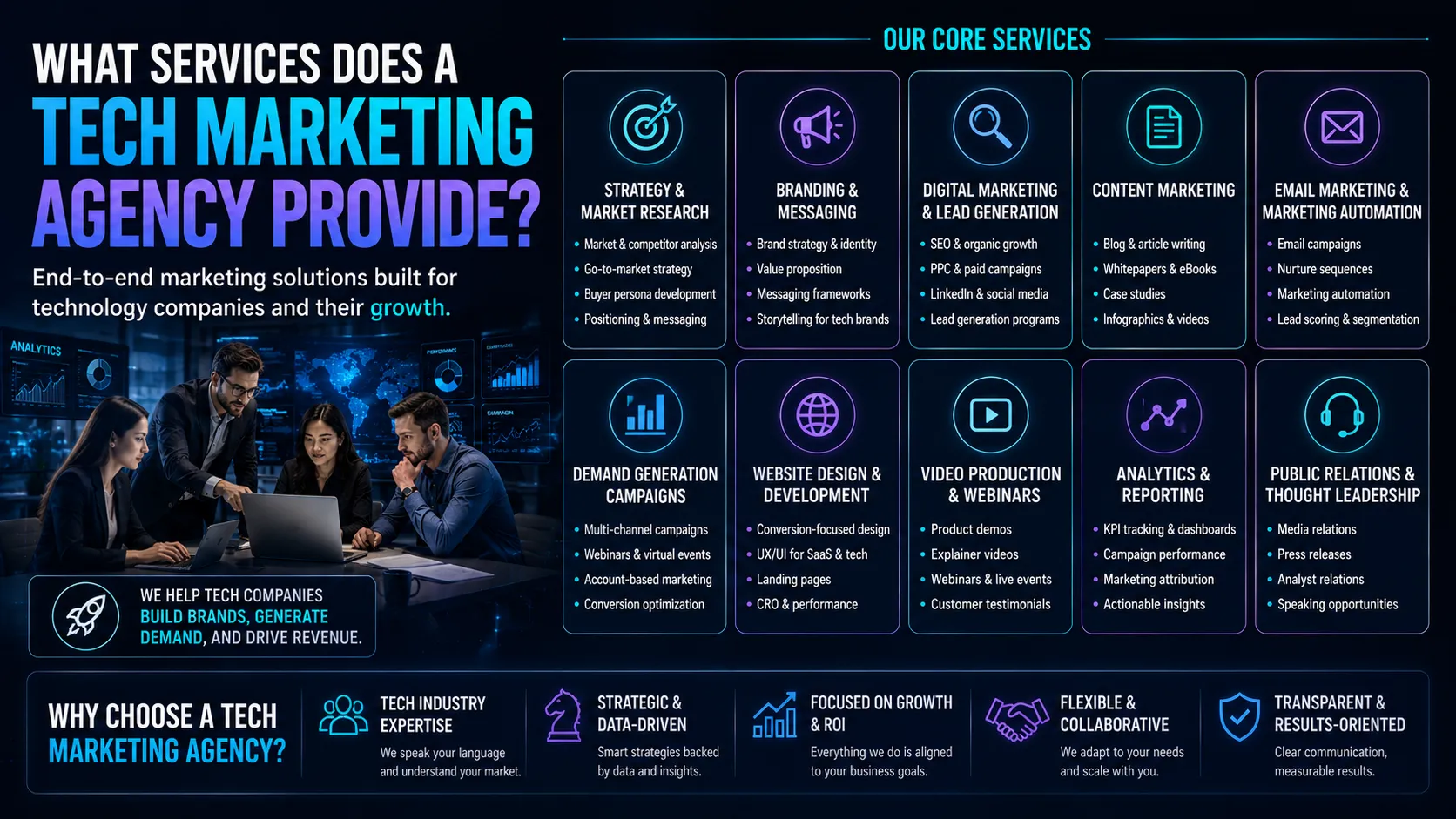 What Services Does a Tech Marketing Agency Provide